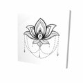 Begin Home Decor 16 x 16 in. Ethnic Lotus Ornament-Print on Canvas 2080-1616-RE6